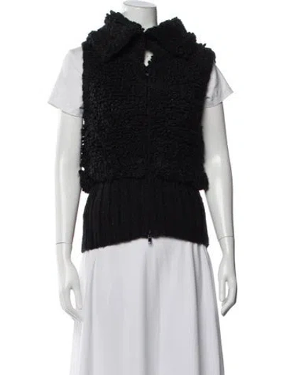 Pre-owned Etcetera Wool Vest In Black