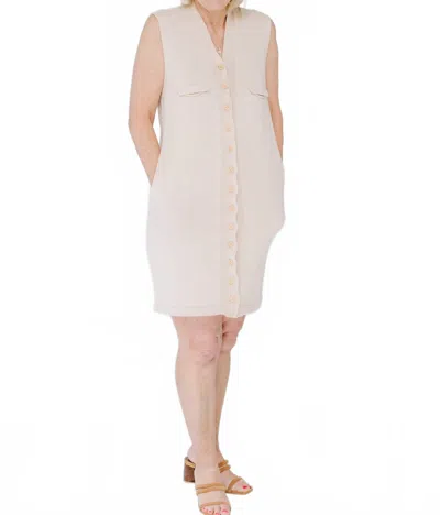 Été Noir Button Up Mini Dress In Dusty In Multi