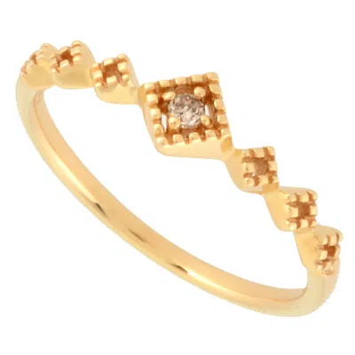 Pre-owned Été Ete Yellow Gold (10k) Band Ring () In Multi