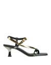 Etemarianne Woman Thong Sandal Gold Size 7 Leather In Gold