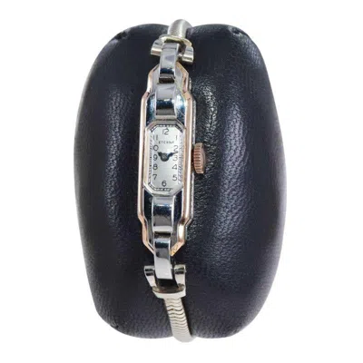 Pre-owned Eterna 18kt Two Tone Art Deco Ladies Bracelet Watch All Original, Circa 1930's In Multi
