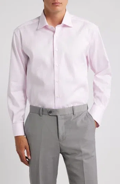 Eterna Cover Modern Fit Non-iron Cotton Cover Shirt In Pink