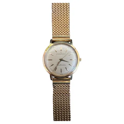 Pre-owned Eterna Matic Centenaire Vintage 1950's 18k Yellow Gold Mens Watch