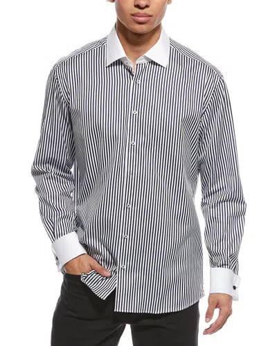 Eterna Modern Fit Kent Shirt In Gray