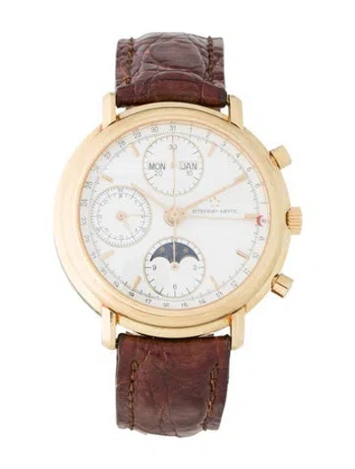 Pre-owned Eterna Moonphase Chronograph Watch In Multi