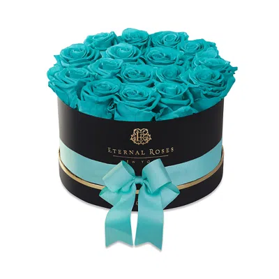 Eternal Roses Empire Small Gift Box In Tiffany Blue