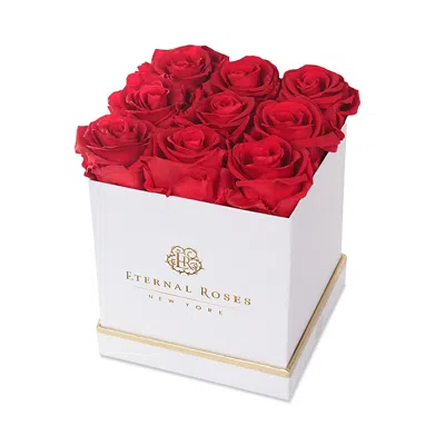 Eternal Roses Lennox Large Gift Box In Scarlet