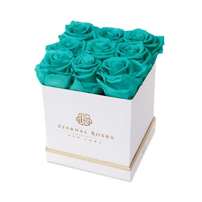 Eternal Roses Lennox Large Gift Box In Tiffany Blue