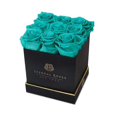 Eternal Roses Lennox Large Gift Box In Tiffany Blue