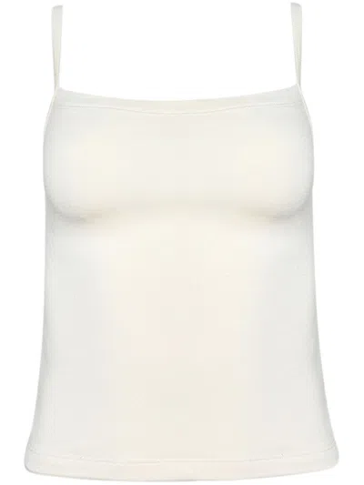 Éterne Stretch-modal Jersey Tank In Ivory