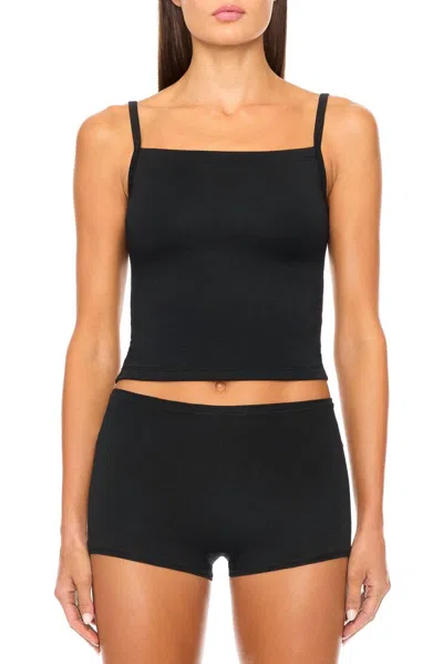 Éterne Stretch-modal Jersey Tank In Black