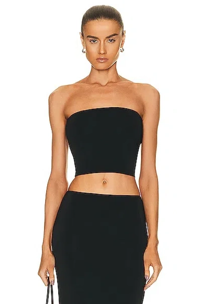 Éterne Amina Strapless Jersey Top In Black