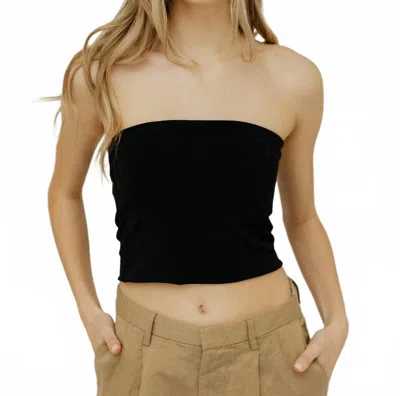 ÉTERNE AMINA TUBE TOP IN BLACK
