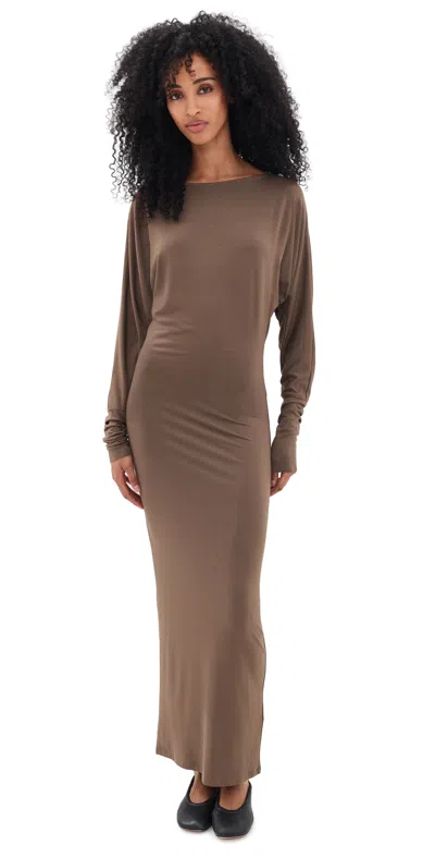 Éterne Aspen Midi Dress Mushroom