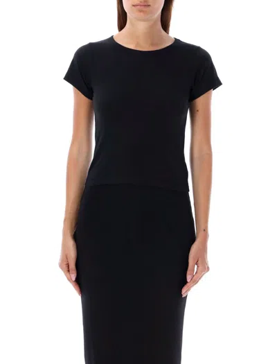 Éterne Eterne Short Sleeve Boyfriend T-shirt In Black