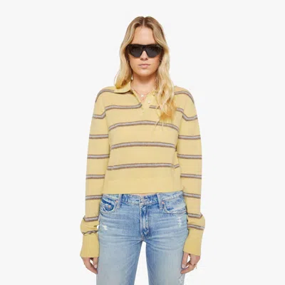 Éterne Barrett Sweater Butter Stripe - Size Xs/s, M/l In Yellow