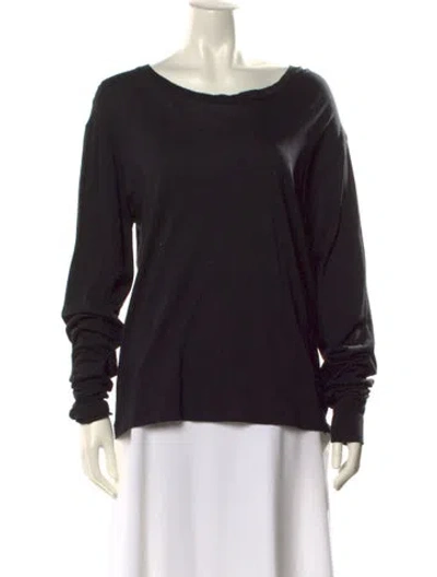 Pre-owned Éterne Bateau Neckline Long Sleeve Sweatshirt W/ Tags In Black