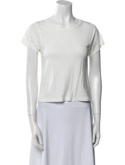 Pre-owned Éterne Bateau Neckline Short Sleeve T-shirt In Gray