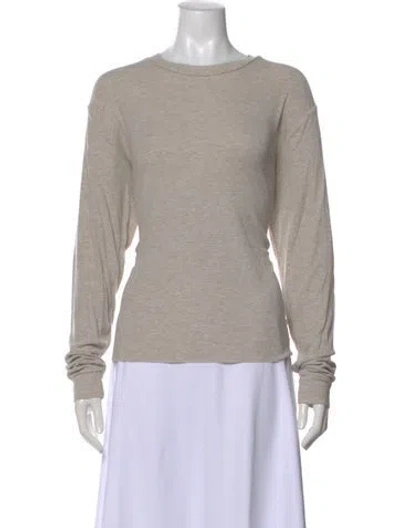Pre-owned Éterne Bateau Neckline Sweater In Neutral