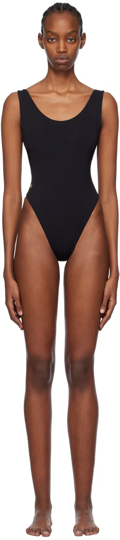 Éterne Black Bella Tank Swimsuit In 黑色