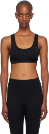 Éterne Stretch Sports Bra In Black