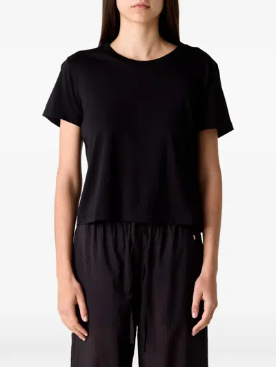 Éterne Boxy Short-sleeve T-shirt In Black