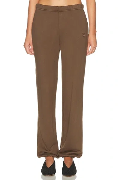 Éterne Boyfriend Pocket French Terry Sweatpant In Brown