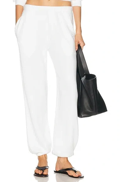 Éterne Boyfriend Pocket French Terry Sweatpant In White