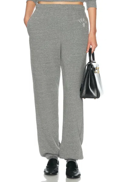 Éterne Boyfriend Pocket Tri Blend Fleece Sweatpant In Dark Heather Grey