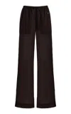 Éterne Brody Cotton Gauze Pants In Brown