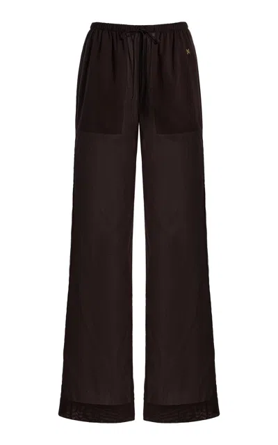 Éterne Brody Cotton Gauze Pants In Brown
