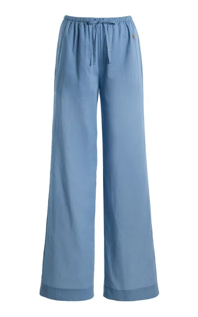Éterne Brody Cotton Pants In Blue