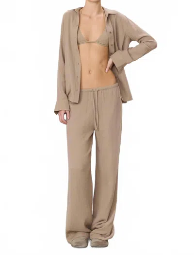 Éterne Brody Pant In Taupe In Brown