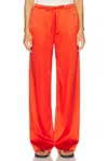 Éterne Brody Silk Pant In Poppy