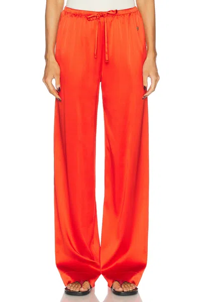 Éterne Brody Silk Pant In Poppy