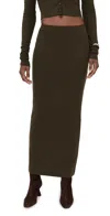 Éterne Butter Rib Emma Skirt Moss In Black
