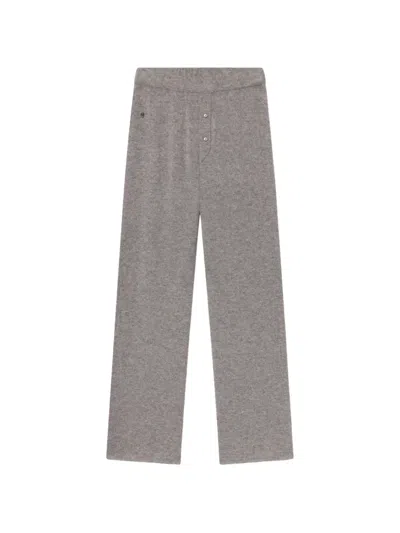 Éterne Button-detail Track Pants In Gray