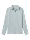Éterne Button-down Cotton Shirt In Blue