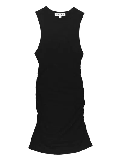Éterne Carrie Sleeveless Crew-neck Mini Dress In Black