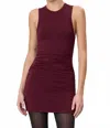 Éterne Carrie Sleeveless Mini Dress In Oxblood In Burgundy