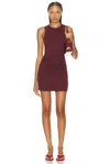 Éterne Carrie Sleeveless Mini Dress In Oxblood In Brown
