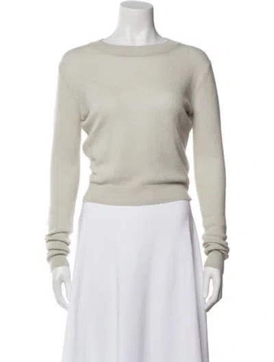 Pre-owned Éterne Cashmere Bateau Neckline Sweater In Neutral