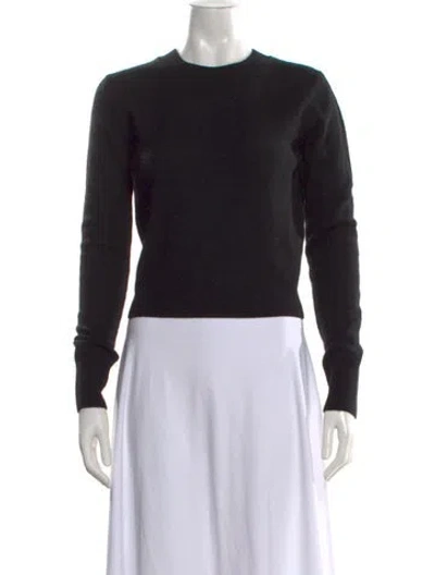 Pre-owned Éterne Cashmere Crew Neck Sweater In Black