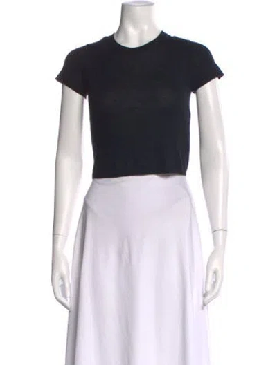 Pre-owned Éterne Cashmere Crew Neck Sweater In Black