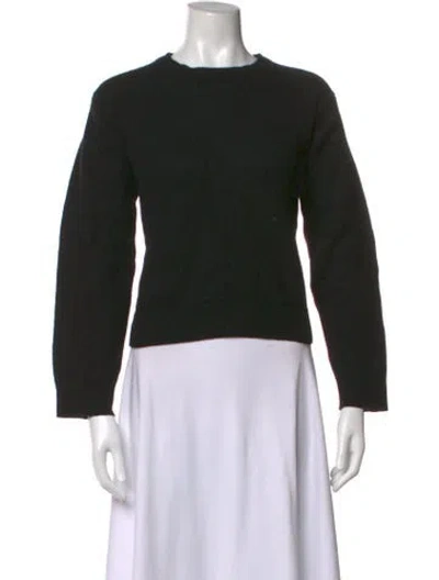 Pre-owned Éterne Cashmere Crew Neck Sweater In Black