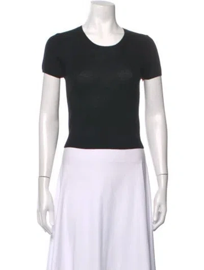 Pre-owned Éterne Cashmere Crew Neck Sweater In Black