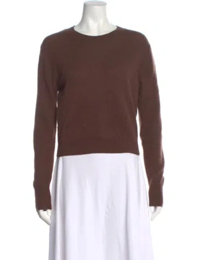 Pre-owned Éterne Cashmere Crew Neck Sweater In Brown