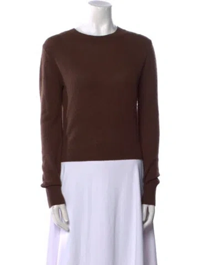Pre-owned Éterne Cashmere Crew Neck Sweater In Brown