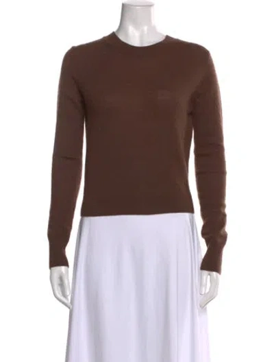Pre-owned Éterne Cashmere Crew Neck Sweater In Brown