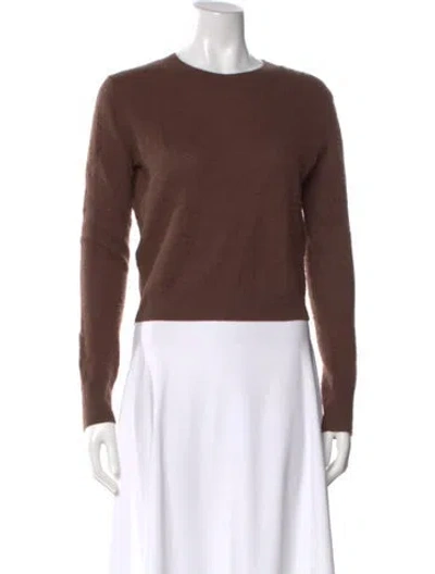 Pre-owned Éterne Cashmere Crew Neck Sweater In Brown